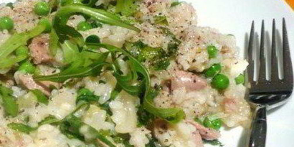 Рецепт ризотто с тунцом и руколой