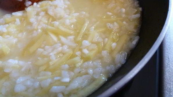 ризотто с яблоком