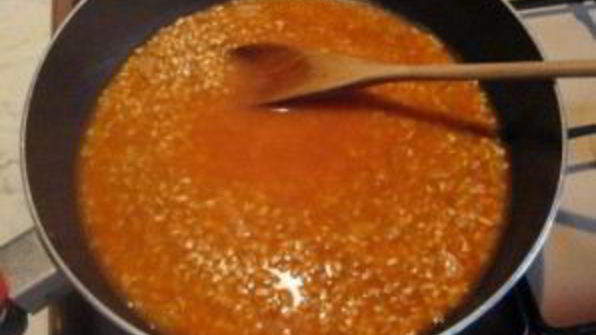 ризотто в баклажане