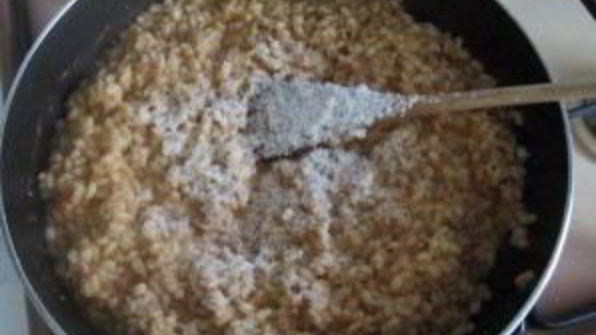 ризотто в баклажане