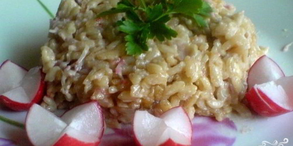 Рецепт ризотто весеннего с редисом