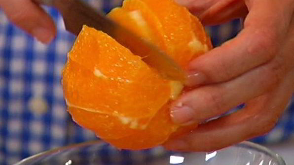 форель со свекольно-цитрусовой сальсой