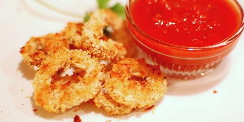 Рецепт кальмаров, жаренных в сухарях