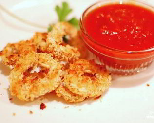 Кальмары, жаренные в сухарях