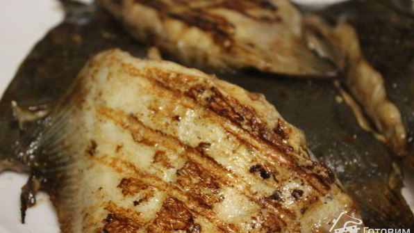 камбала гриль в маринаде барбекю