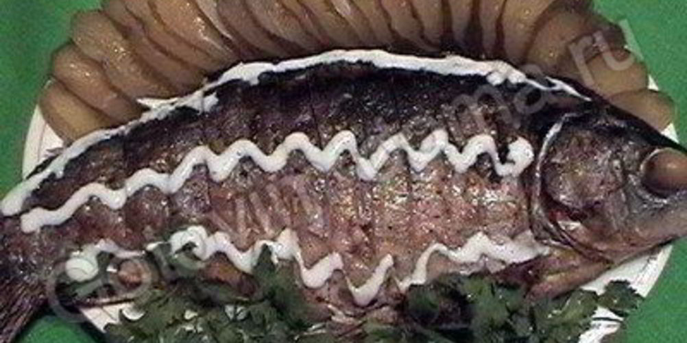 Рецепт карпа, фаршированного в духовке