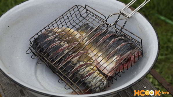 карп на мангале