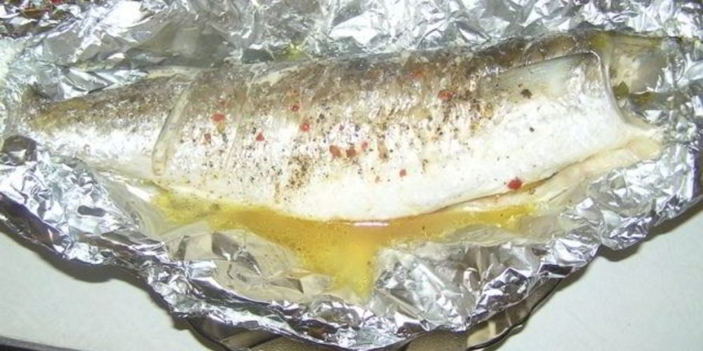 Рецепт кефали, запеченной в фольге