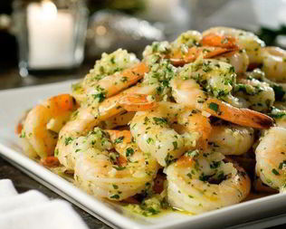 Креветки в чесночном соусе