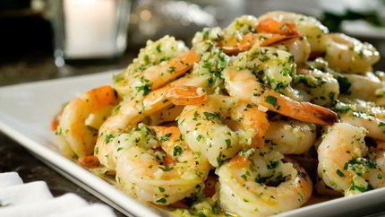 Креветки в чесночном соусе