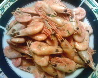 Креветки в молоке