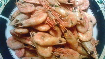 Креветки в молоке