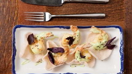 Креветки в соусе васаби