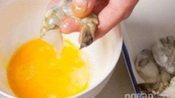 креветки в соусе васаби