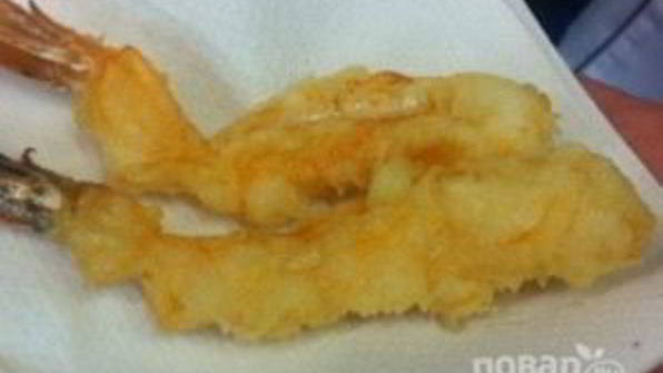 креветки в соусе васаби