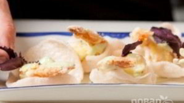 креветки в соусе васаби