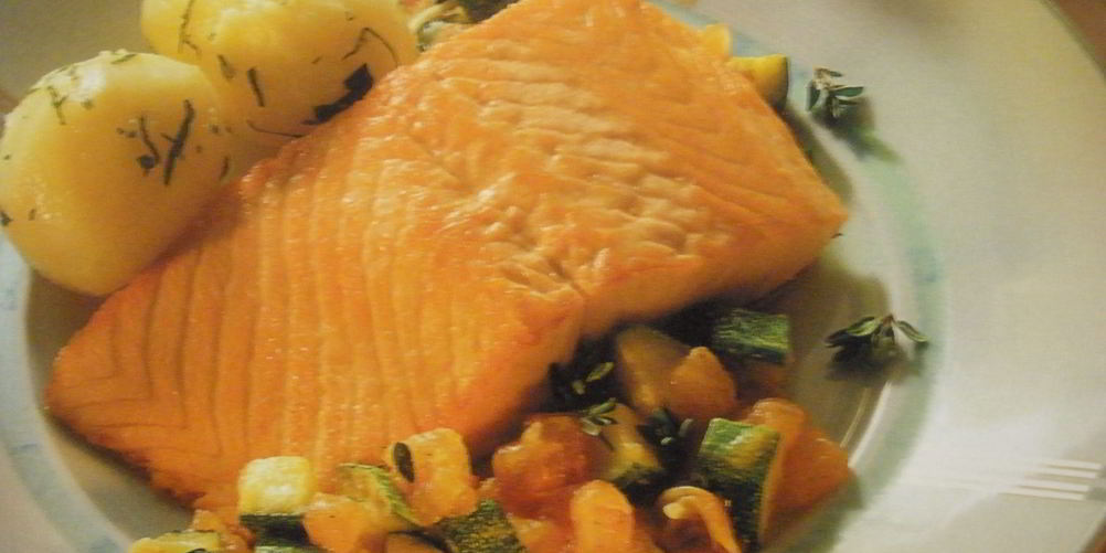 Рецепт лосося на сковороде