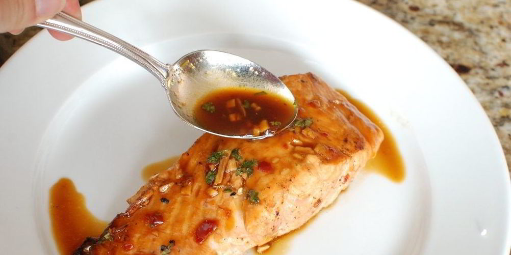 Рецепт лосося в китайском соусе, запеченный в духовке