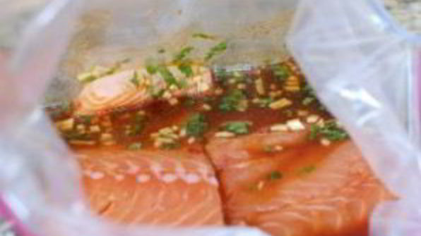 лосось в китайском соусе, запеченный в духовке