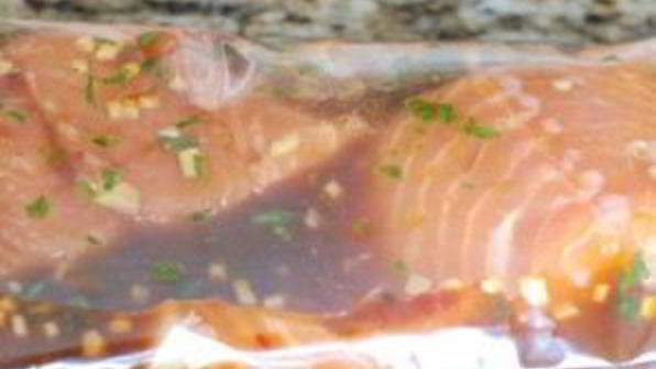 лосось в китайском соусе, запеченный в духовке