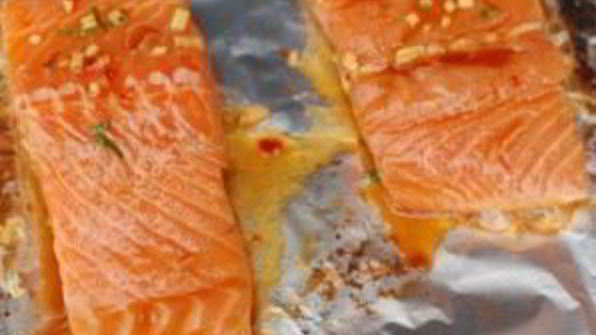 лосось в китайском соусе, запеченный в духовке