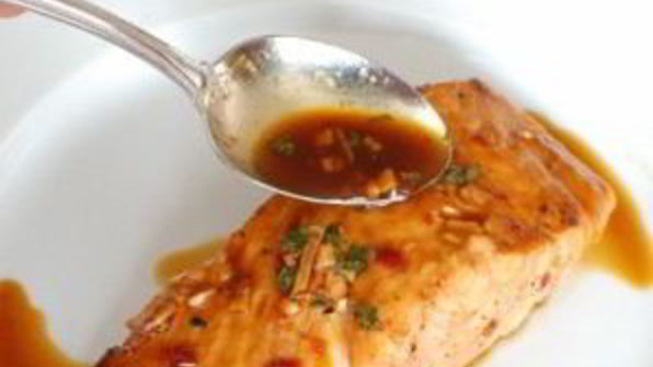 лосось в китайском соусе, запеченный в духовке