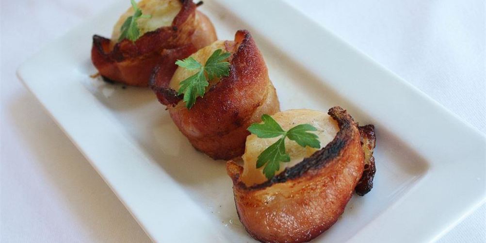 Рецепт морских гребешков с пармской ветчиной на гриле