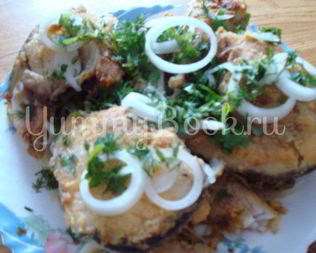 Мраморная треска жаренная