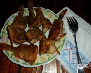 Окунь жареный