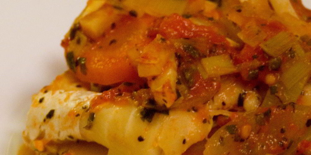 Рецепт рыбы, запеченной с овощами