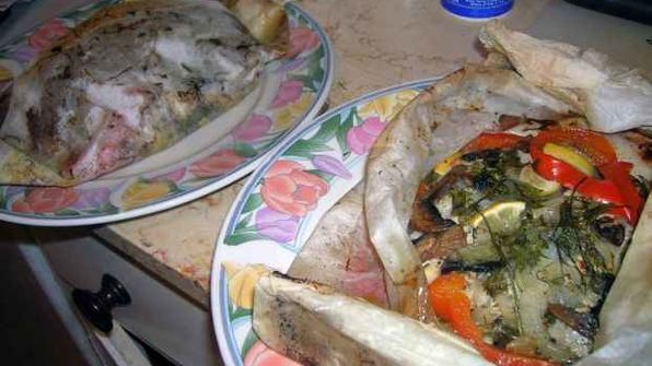 рыба запеченная в конверте