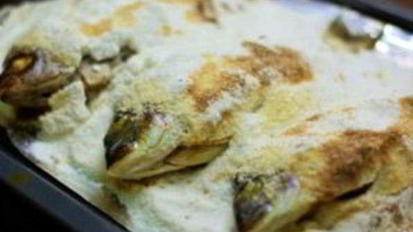 рыба, запеченная в соли