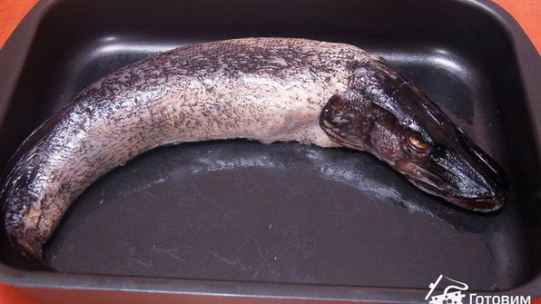 щука, фаршированная грибами