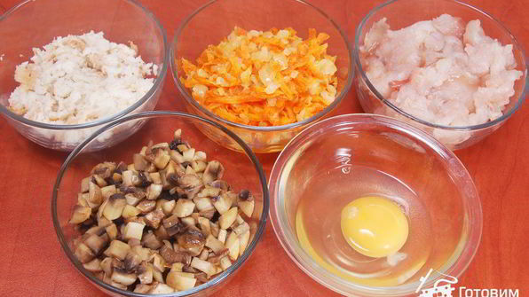 щука, фаршированная грибами