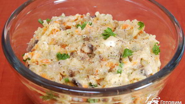 щука, фаршированная грибами