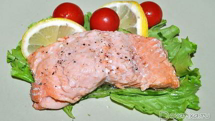 Сочное жареное филе кеты