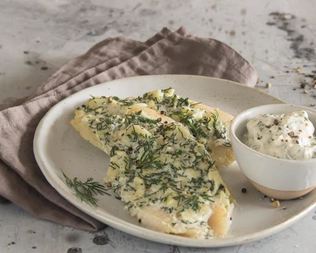 Тилапия с чесночным соусом