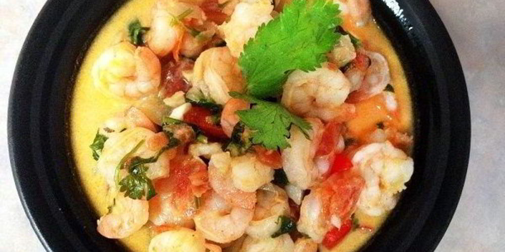 Рецепт тушеных креветок