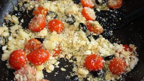 жареные фаршированные кальмары