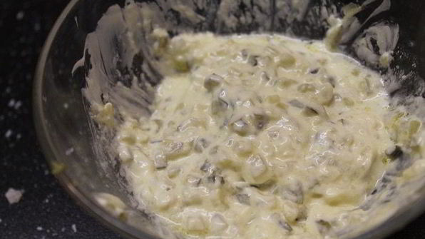 жареные креветки с соусом