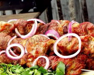 Грузинский шашлык без маринада из свинины