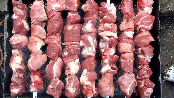 грузинский шашлык без маринада из свинины