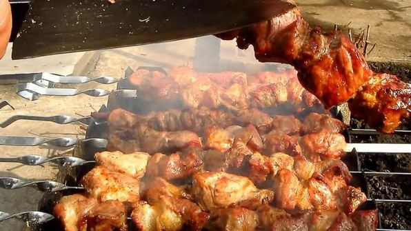 грузинский шашлык без маринада из свинины