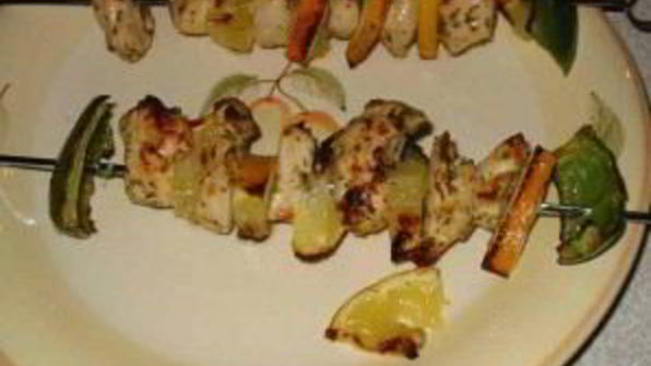 куриные шашлыки с лимоном