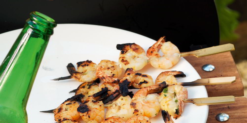 Рецепт шашлычков из креветок