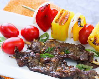 Шашлык гармошкой