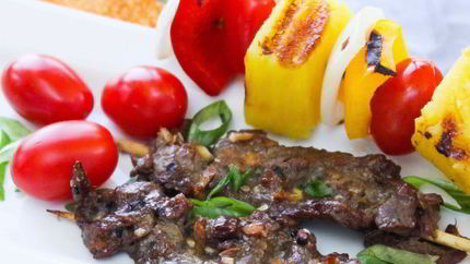 Шашлык гармошкой