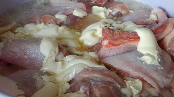 шашлык из курицы на пиве