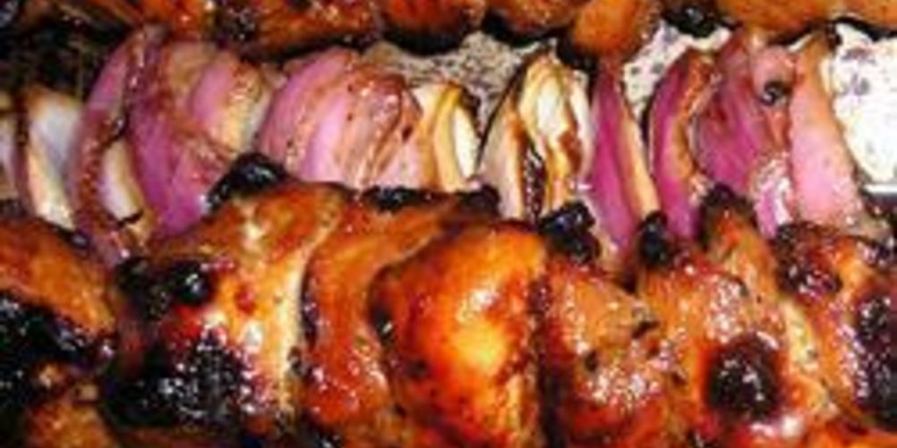 Рецепт шашлыка из курицы по-барбадосски