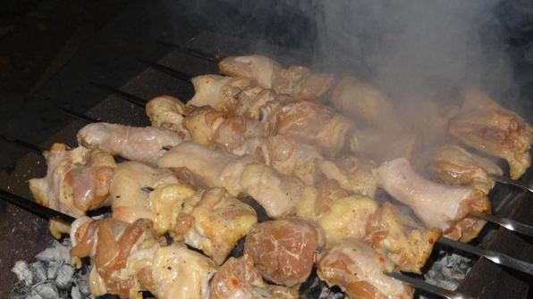 шашлык из окорочков